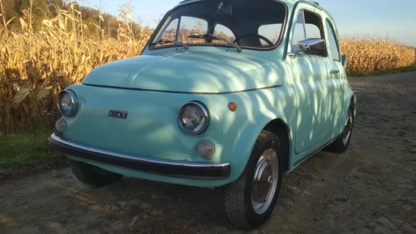 Fiat 500- Rok 1970 - Kolor Niebieski