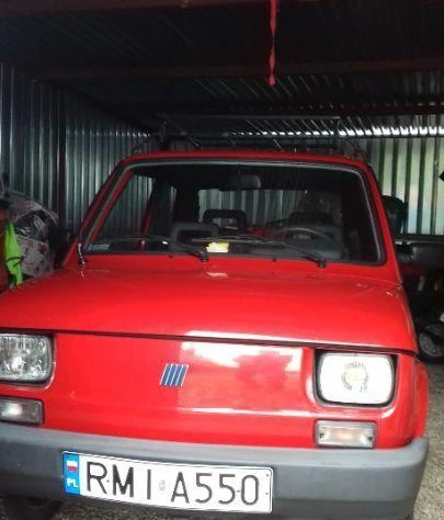 Fiat 126- Rok 2000 - Kolor Czerwony