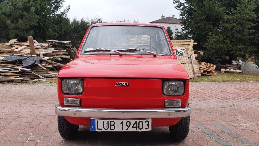 Fiat 126- Rok 1978 - Kolor Czerwony