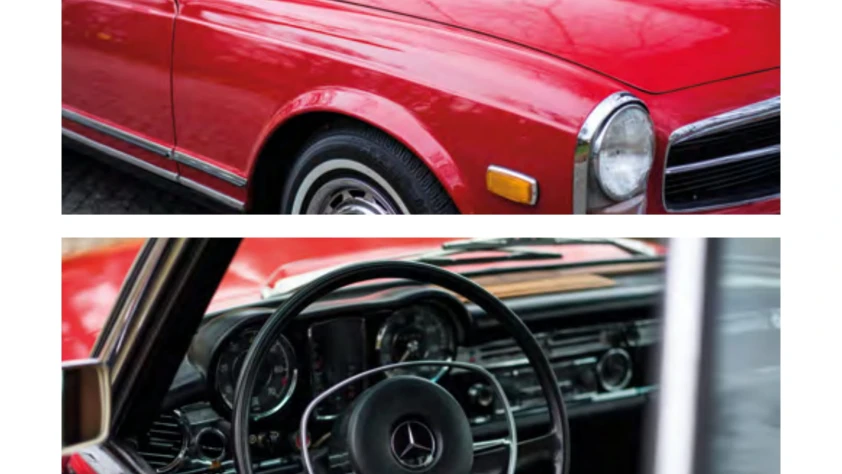 Mercedes W113- Rok 1967 - Kolor Czerwony 