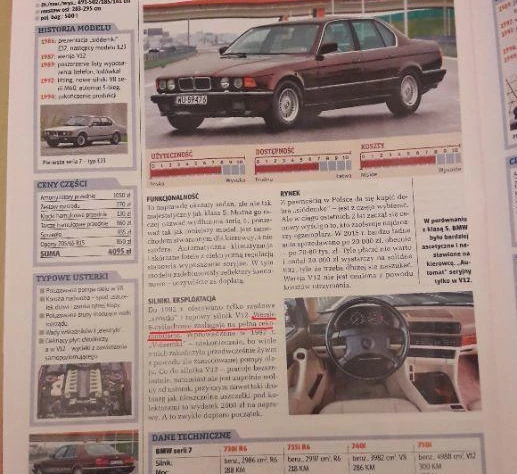 BMW Seria 7 E32 735  1989 - zdjęcie dodatkowe nr 38