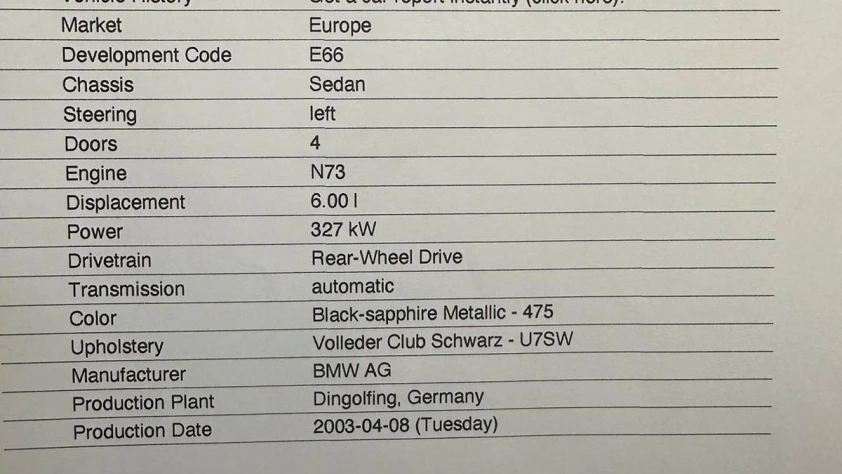 BMW Seria 7 760 Li 2003 - zdjęcie dodatkowe nr 60