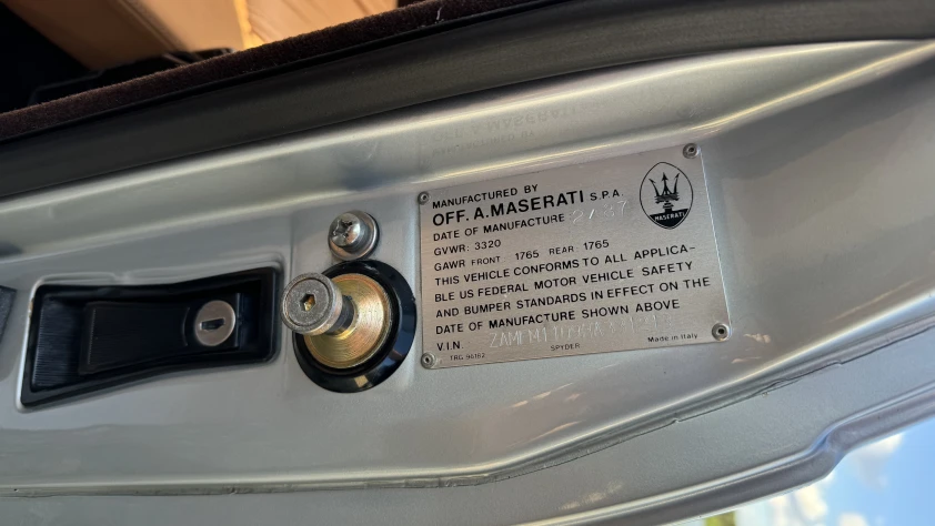 Maserati Biturbo Spyder Zagato 2,5l Biturbo 1987 - zdjęcie dodatkowe nr 5